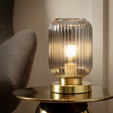 Argos Home tall glass table lamp clear 24.5cm (British brand)