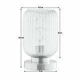 Argos Home tall glass table lamp clear 24.5cm (British brand)