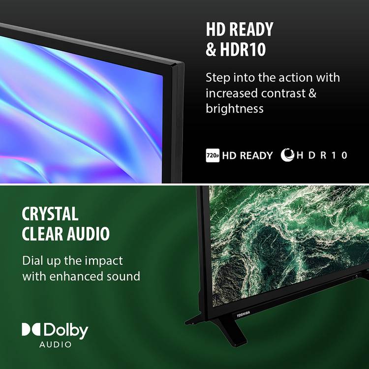Toshiba 24 inch HD Ready Freely TV - British product