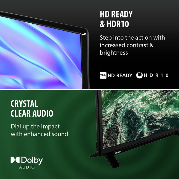 Toshiba 32 inch Smart HD Ready HDR TV - British product