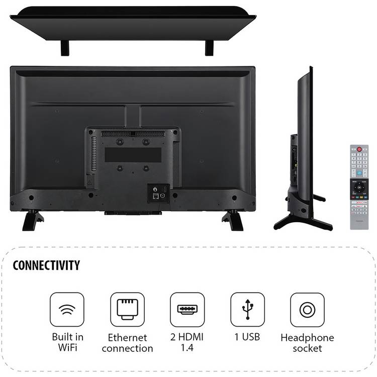 Toshiba 32 inch Smart HD Ready HDR TV - British product