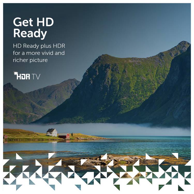 Bush 24 inch Smart TV HD Ready HDR, imported from the UK