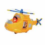 Fireman Sam Wallaby 2 helicopter toy with Krystyna figure, imported from the UK