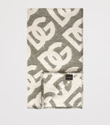 Harrods Luxury Wool-Cashmere-Silk Logo Throw 140cm x 180cm- Buy online at McGrocer