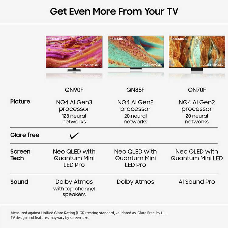 Samsung 55 inch Mini LED 4K UHD Smart TV, imported from the UK