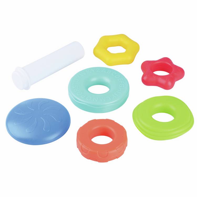 Chad Valley shape and stack bundle activity toy 19 pieces (British brand)