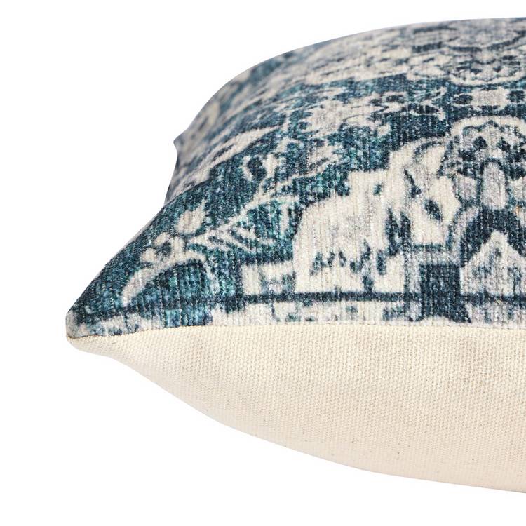 Habitat chenille cushion blue 30x50cm - British product
