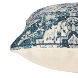 Habitat chenille cushion blue 30x50cm - British product