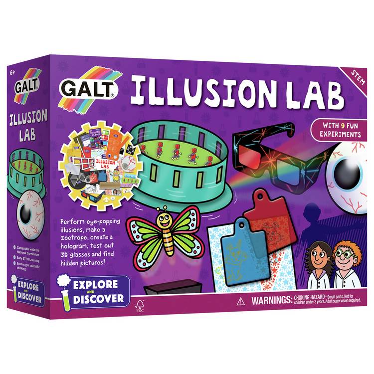 Galt Illusion Lab science kit 22cm, imported from the UK