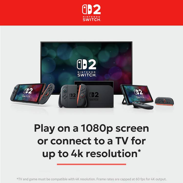 Nintendo Switch 2 Console black 256GB, imported from the UK