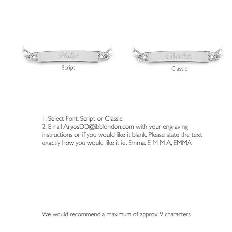 Revere silver ID bracelet 21.5cm (British brand)