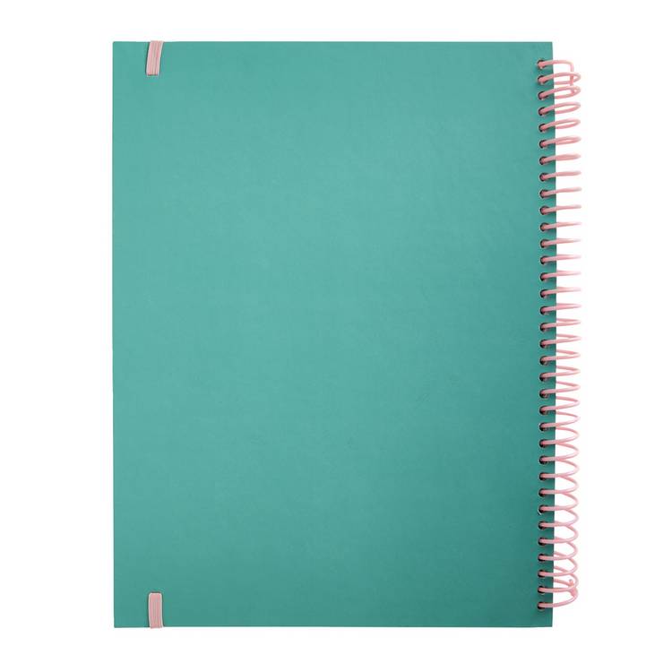 Habitat ruled project book Country Teal A4, UK version