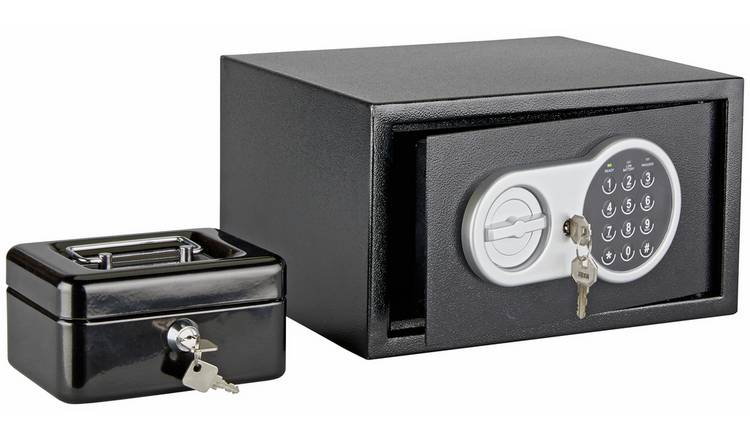 Argos Home A5 digital steel safe with cash box, UK version