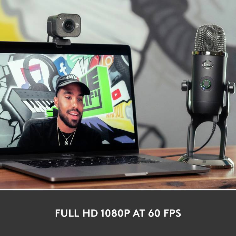 Logitech StreamCam 1080p 60fps webcam (British brand)