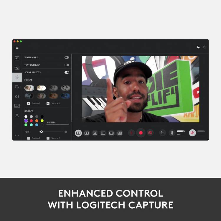 Logitech StreamCam 1080p 60fps webcam (British brand)