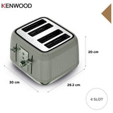 Kenwood Dusk 4 Slice Toaster olive green - British product