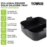 Tower air fryer silicone tray with divider, UK version