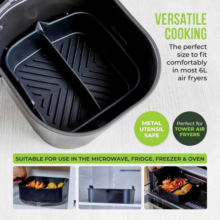 Tower air fryer silicone tray with divider, UK version