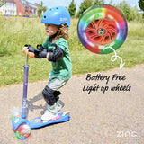Zinc 3-wheel scooter and helmet combo, imported from the UK