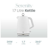 Swan Serenity electric kettle white 1.7L (British brand)