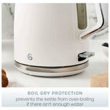 Swan Serenity electric kettle white 1.7L (British brand)