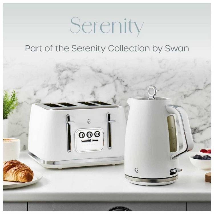 Swan Serenity electric kettle white 1.7L (British brand)
