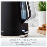 Swan electric kettle black 1.7L (British brand)