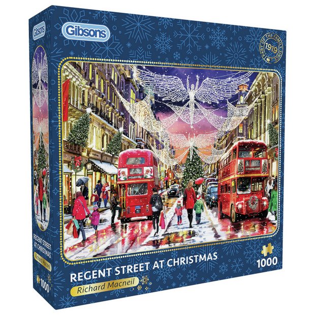 Gibsons Regent Street Christmas jigsaw puzzle 1000 pieces, UK version