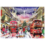 Gibsons Regent Street Christmas jigsaw puzzle 1000 pieces, UK version