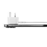 Belkin 30W USB-C fast wall charger white folding pins (British brand)