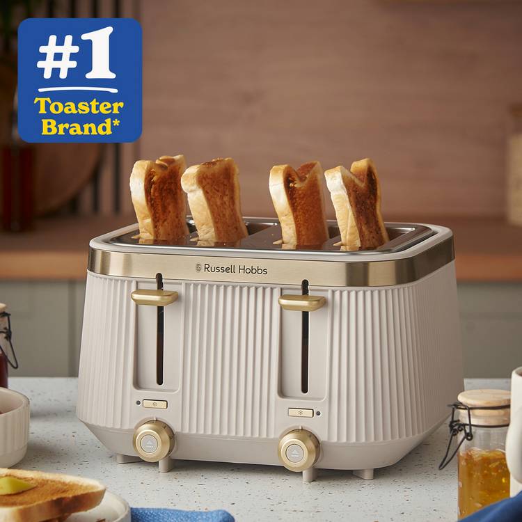 Russell Hobbs Bronte 4-slice toaster stone, UK version