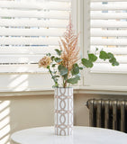 O.W. London tall bone china loop vase 22.5cm - British product