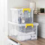 Strata Stackmaster 2 clear mixed storage boxes, UK version