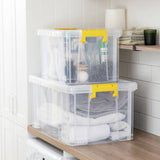 Strata Stackmaster 2 clear mixed storage boxes, UK version