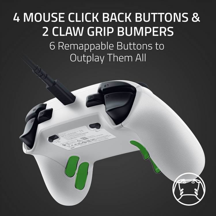 Razer Wolverine V3 wired gaming controller White (British brand)