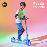 Zinc Big Wheel kick scooter with light-up deck, imported from the UK