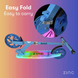 Zinc Big Wheel kick scooter with light-up deck, imported from the UK