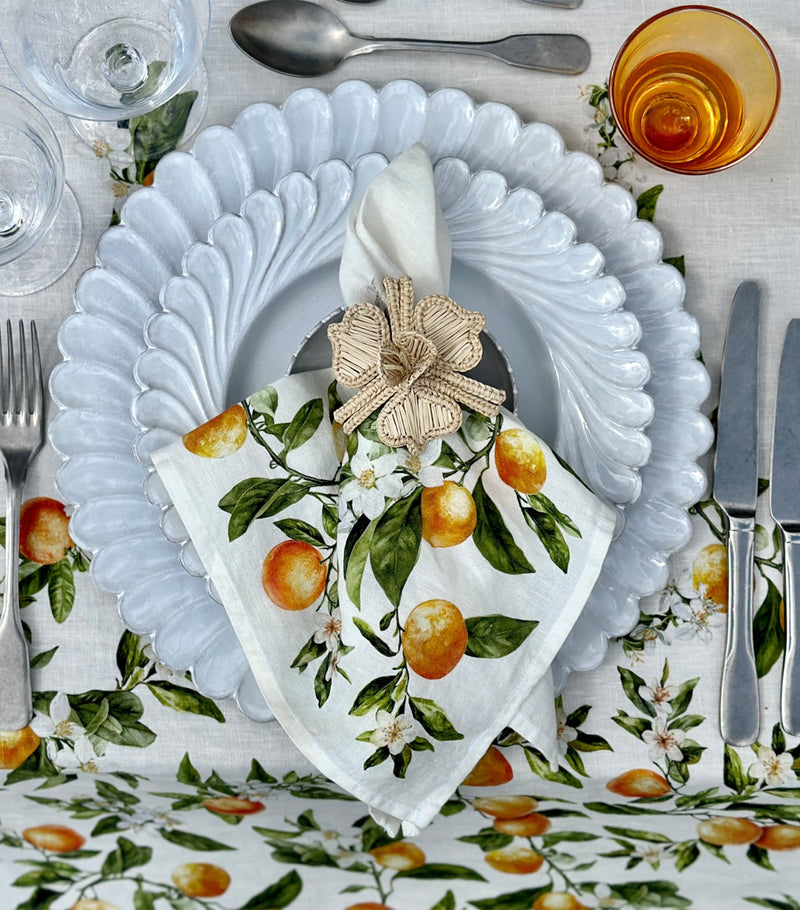 Summerill & Bishop Linen L'Orangerie Tablecloth 380cm x 165cm (British brand)