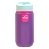 Decor purple kids water bottle with stickers 500ml, UK version