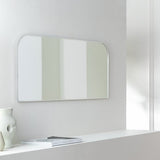 Habitat silver round edge rectangular wall mirror 40x100cm, imported from the UK