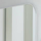 Habitat silver round edge rectangular wall mirror 40x100cm, imported from the UK