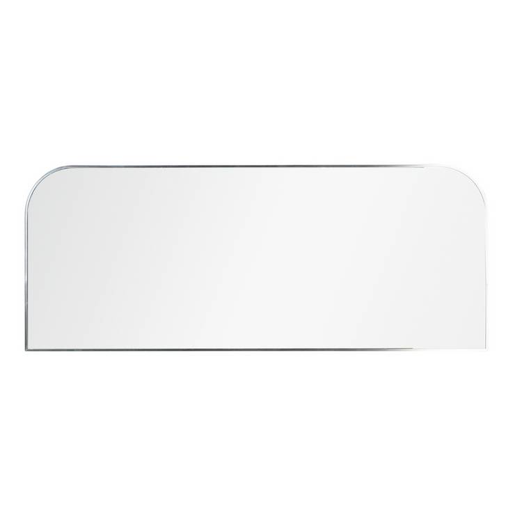 Habitat silver round edge rectangular wall mirror 40x100cm, imported from the UK