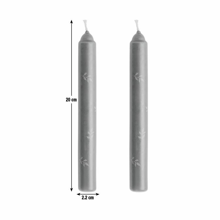 Argos Home unscented taper candles 20cm pack of 2 - British product