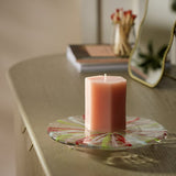 Habitat swirled glass candle pedestal 23cm, UK version