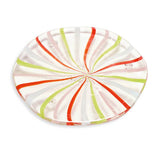 Habitat swirled glass candle pedestal 23cm, UK version