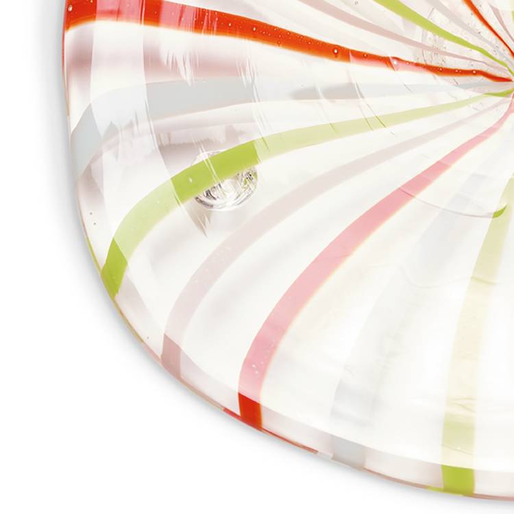 Habitat swirled glass candle pedestal 23cm, UK version