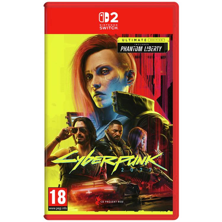 Cyberpunk 2077 Ultimate Edition video game for Nintendo Switch 2, imported from the UK