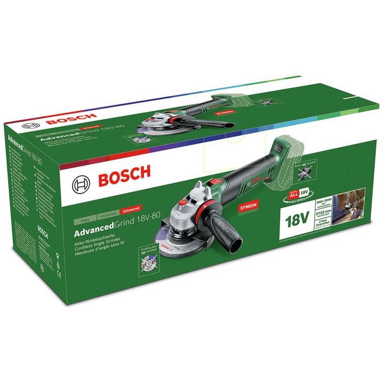 Bosch cordless angle grinder 18V 125mm, imported from the UK