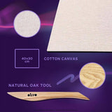Okto DIY air dry clay Irises art kit, imported from the UK