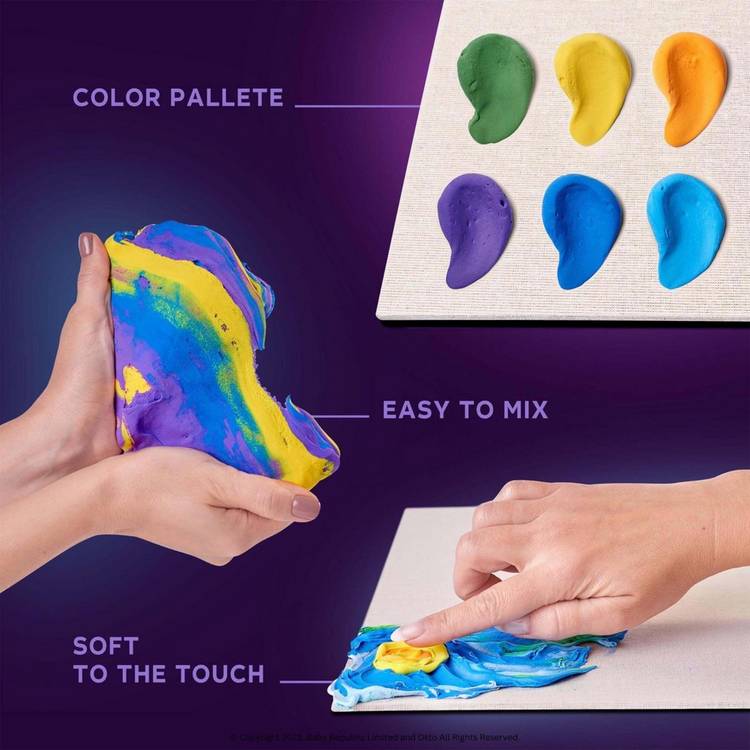 Okto air dry clay kit 3D Starry Night sensory art - British product